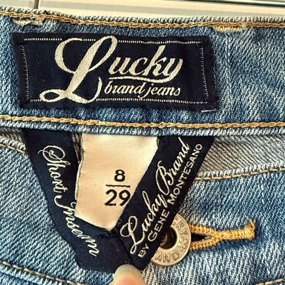 LUCKY BRAND NEAPOLITAN SWEET N LOW FLARE JEANS LOW RISE LIGHT WASH SIZE 8 SHORT - Picture 3 of 13